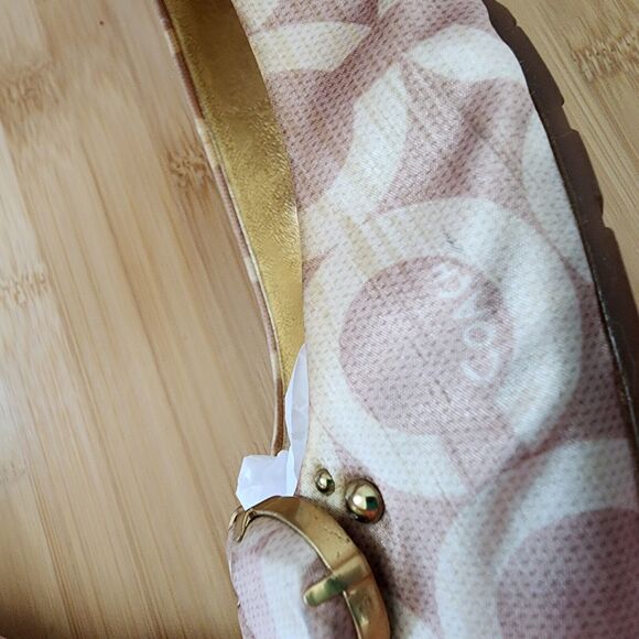 Coach Sonnet Ballet Flats Satin/Polyester Uppers Gold Hardware Rare Vintage Sz10 - Picture 15 of 16